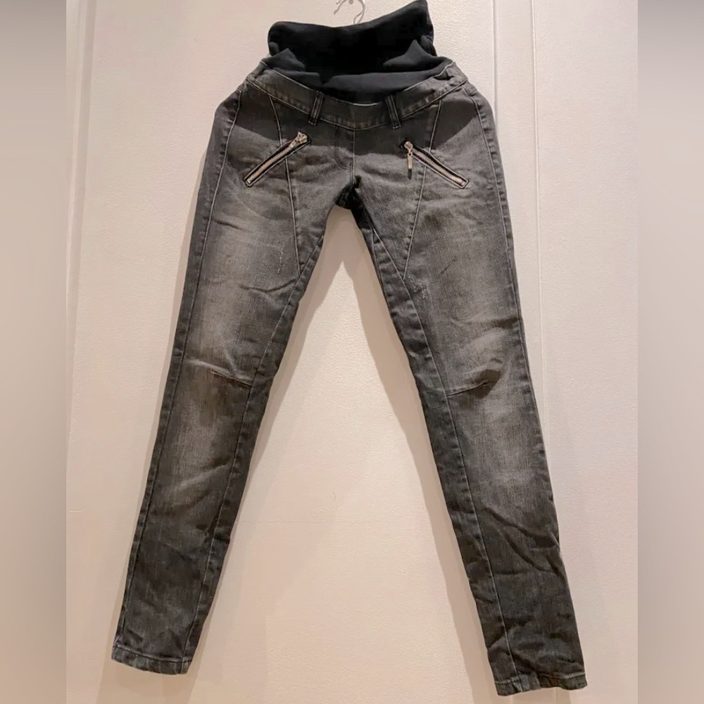 🤩HOST PICK🤩 9Fashion maternity skinny jeans with full belly panel 🍭